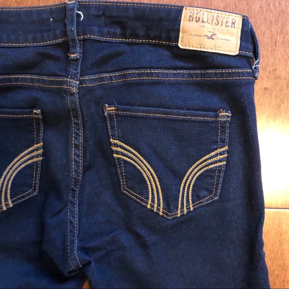 Navy Blue Hollister Skinny Jeans - Picture 5 of 5